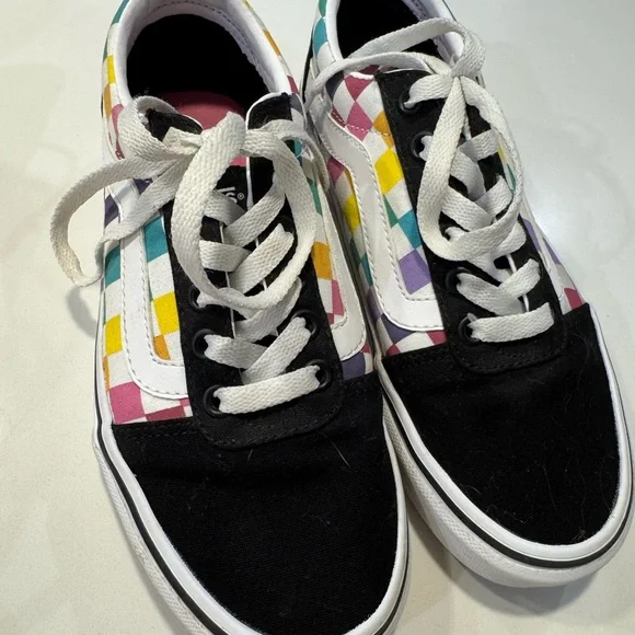 Vans Checkered Sneakers—2 pairs! Worn Once! - Picture 2 of 5